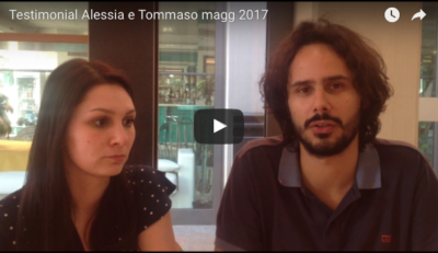 foto della video intervista a Tommaso e Alessia